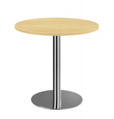 Meetingtisch rund 80 cm Ahorn