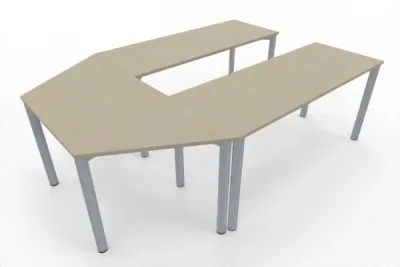 Besprechungstisch TEN 230x160 cm für 7 bis 9 Personen Ahorn
