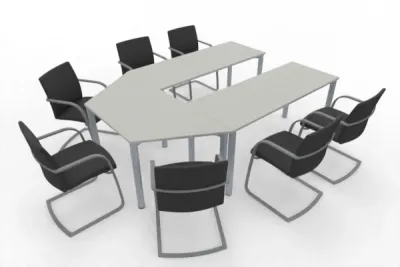 Besprechungstisch TEN 230x160 cm für 7 bis 9 Personen Weiß