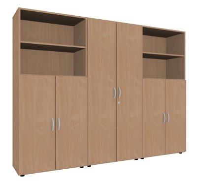 Büro Schrankwand 3119 Mega Buche