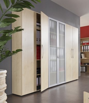 Büro Schrankwand Basis K1 Ahorn
