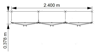 Büro-Schrankwand Basis K5 Zeichnung