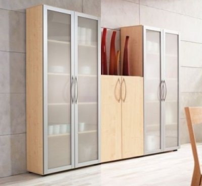 Büro-Schrankwand Basis K6 Ahorn