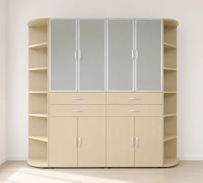Büro-Schrankwand M20 Breite 240 cm Milieubild