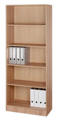 Büroregal Multi 5 Ordnerhöhen, 80 cm breit Nussbaum