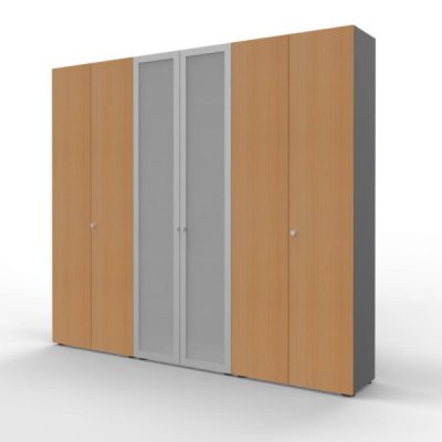 Schrankreihe Master K5 Grafit-Buche