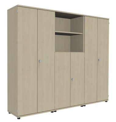 Schrankwand TEN K1 240 cm breit Ahorn