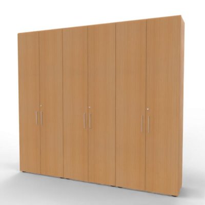Büroschrankwand VH7 240 cm breit 215,6 cm hoch Buche