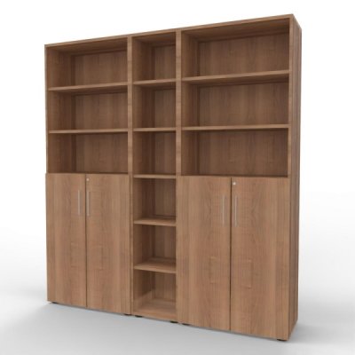 Büro Schrankwand VH95 Nussbaum