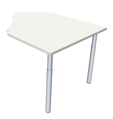 Winkelanbautisch TEN weiss