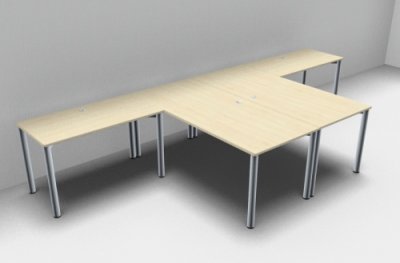 Doppelarbeitsplazt GK2 Ahorn