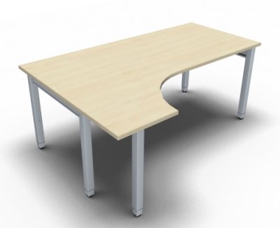 EDV-Schreibtisch ONE 180 cm links Ahorn