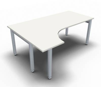 EDV-Schreibtisch ONE 180 cm links Weiss