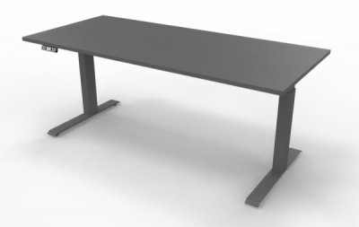 Schreibtisch HDK 180 cm elektrisch höhenverstellbar grafit grafit