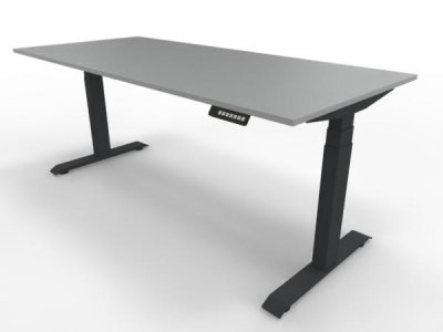 elektrisch höhenverstellbarer Schreibtisch Move4 180x80cm Lichtgrau-Anthrazit