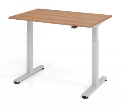 Elektrisch höhenverstellbarer Schreibtisch VXM 120 cm Nussbaum