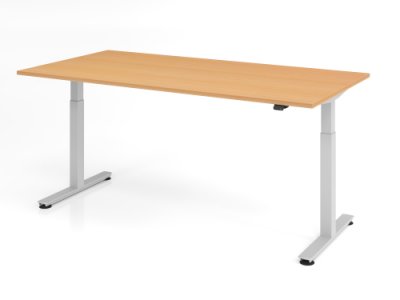 Schreibtisch VXM 200x100 cm elektrisch höhenverstellbar Buche