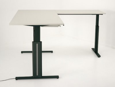 Elektrischer Winkelschreibtisch 200 x 220 cm hoch
