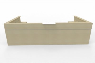 Empfangstheke Casus 416 x 228 cm Ahorn
