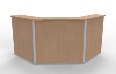 Empfangstheke Solid 160x160 cm Buche