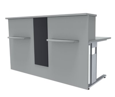 Empfangstheke Solid 180 cm mit Designblende