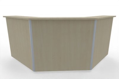 Empfangstheke Solid 180x180 cm Ahorn
