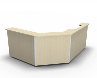 Empfangstheke Solid 240x200 cm Ahorn