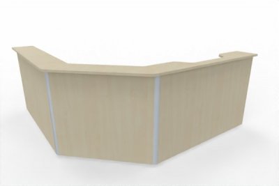Empfangstheke Solid Winkeltheke 240x240 cm K3 Ahorn