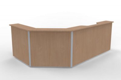 Empfangstheke Solid 280x180 cm Buche