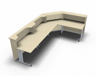 Empfangstheke Solid 320x200 cm Ahorn