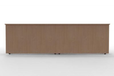 Empfangstheke Solid PC2 360 cm Doppelarbeitsplatz Buche