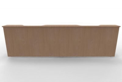 Empfangstheke Solid PC2 360 cm Doppelarbeitsplatz Buche