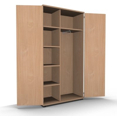 Garderobenschrank TEN 5 OH 100 cm breit Buche