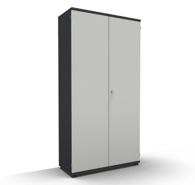 Garderobenschrank TEN 5 OH 100 cm breit onyxgrau-Weiss