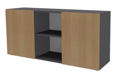 Sideboard Grafit/Eiche