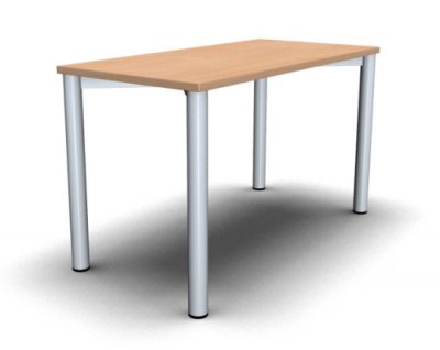Homeoffice-Schreibtisch Mega Vierfuß 120 cm Buche