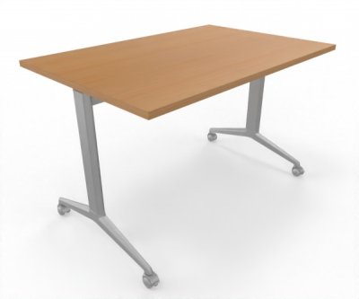 Klapptisch mit Rollcen 140 x 80 cm Freisteller