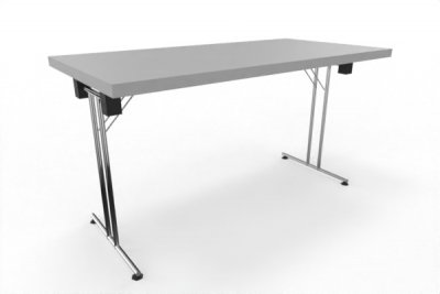 Klapptisch 138 x 69 cm Dekor Lichtgrau