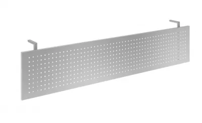 Knieraumblende Farbe Silber für Schreibtische 180 cm