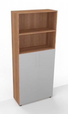 Kombischrank Basis Nussbaum/Silber
