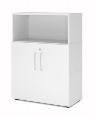 Kombischrank FIX3 3 Ordnerhöhen Standfuß Weiss