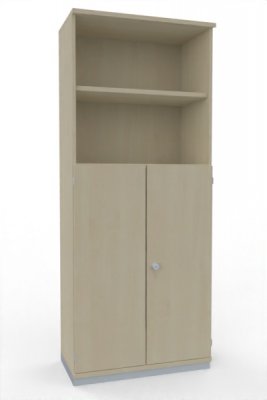 Kombischrank K2 TEN 5 Ordnerhöhen 80 cm breit Ahorn Stahlsockel optional