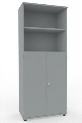 Kombischrank K2 TEN 5 Ordnerhöhen 80 cm breit Lichtgrau