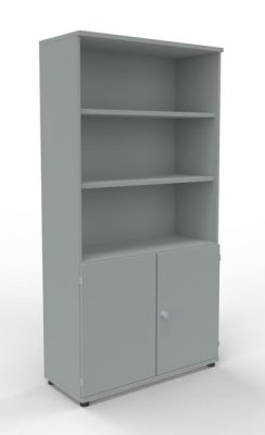 Kombischrank TEN 5 OH 100 cm breit Lichtgrau