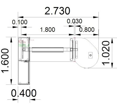 Komplettarbeitsplatz DSMB elektrisch höhenverstellbarer Schreibtisch mit Sideboard und Beratertisch Zeichnung Stellfläche