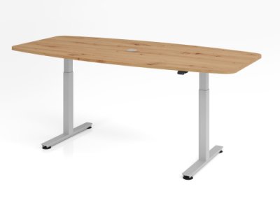 Konferenztisch 220 cm elektrisch höhenverstellbar Asteiche