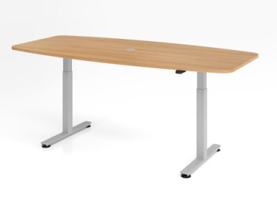Konferenztisch elektrisch höhenverstellbar Eiche