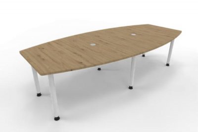 Konferenztisch Multi 280x130cm Asteiche-Weiß