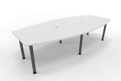 Konferenztisch Multi 280x130cm Weiß-Grafit