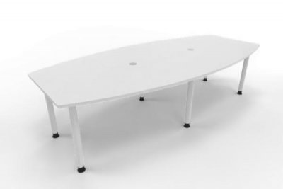 Konferenztisch Multi 280x130cm Weiß-Weiß